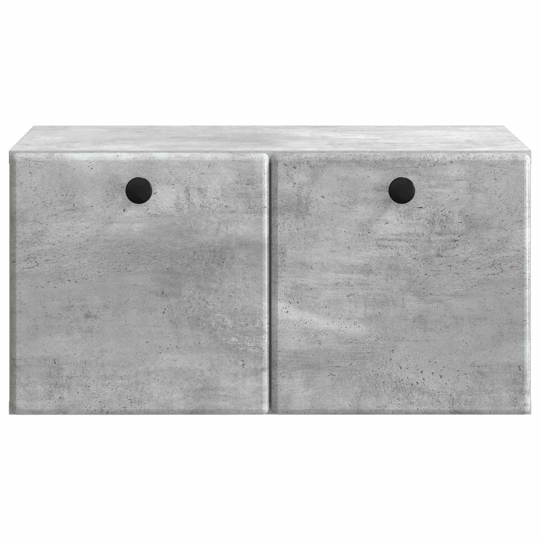 Væghængt TV-skab 59,5 x 41 x 30 cm Betongrå Konstrueret træ