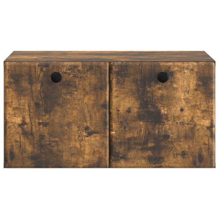 Væghængt TV-skab 59,5 x 41 x 30 cm Røget eg Konstrueret træ