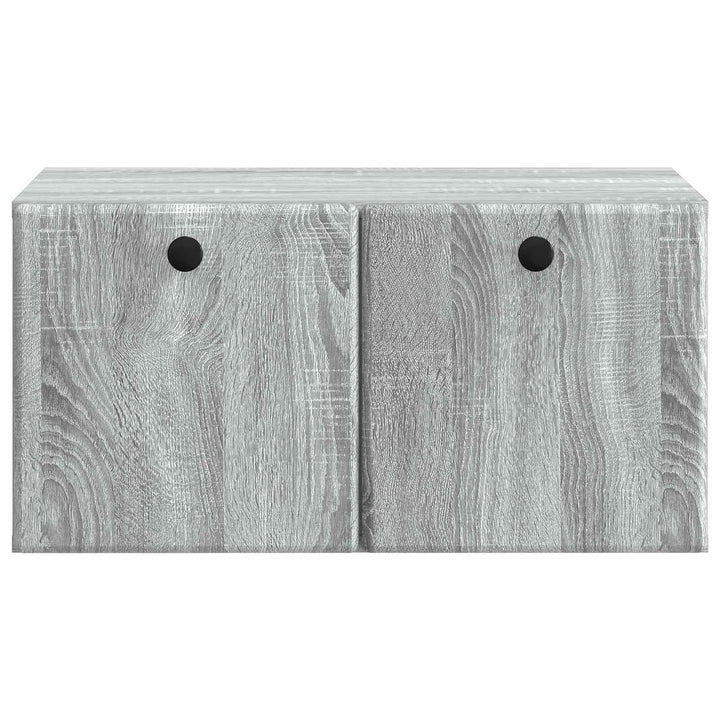 Væghængt TV-skab 59,5 x 41 x 30 cm Grå Sonoma Konstrueret træ