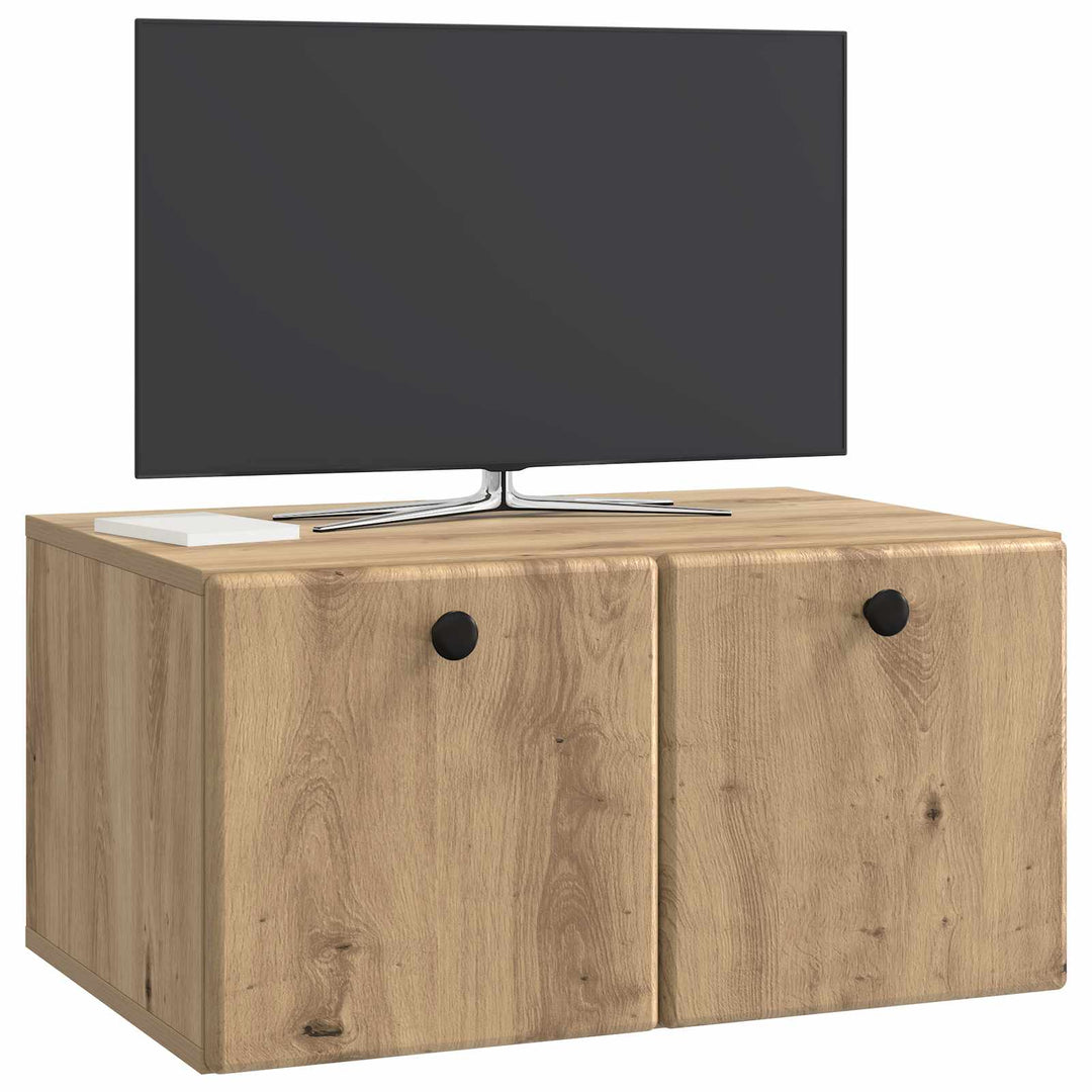 Væghængt TV-skab 59,5 x 41 x 30 cm Artisan-eg Konstrueret træ