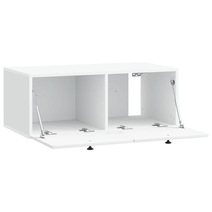Væghængt TV-skab 78,5 x 41 x 30 cm Hvid Konstrueret træ