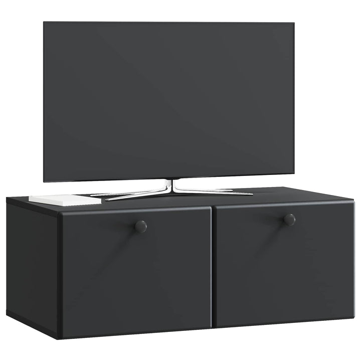 Væghængt TV-skab 78,5 x 41 x 30 cm Sort Konstrueret træ