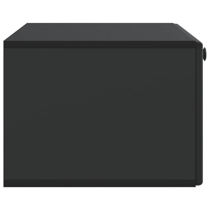 Væghængt TV-skab 78,5 x 41 x 30 cm Sort Konstrueret træ