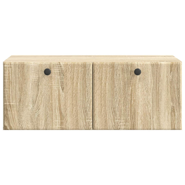 Væghængt TV-skab 78,5 x 41 x 30 cm Sonoma-eg Konstrueret træ