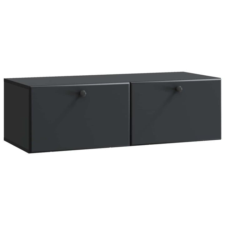 Væghængt TV-skab 98 x 41 x 30 cm Sort Konstrueret træ