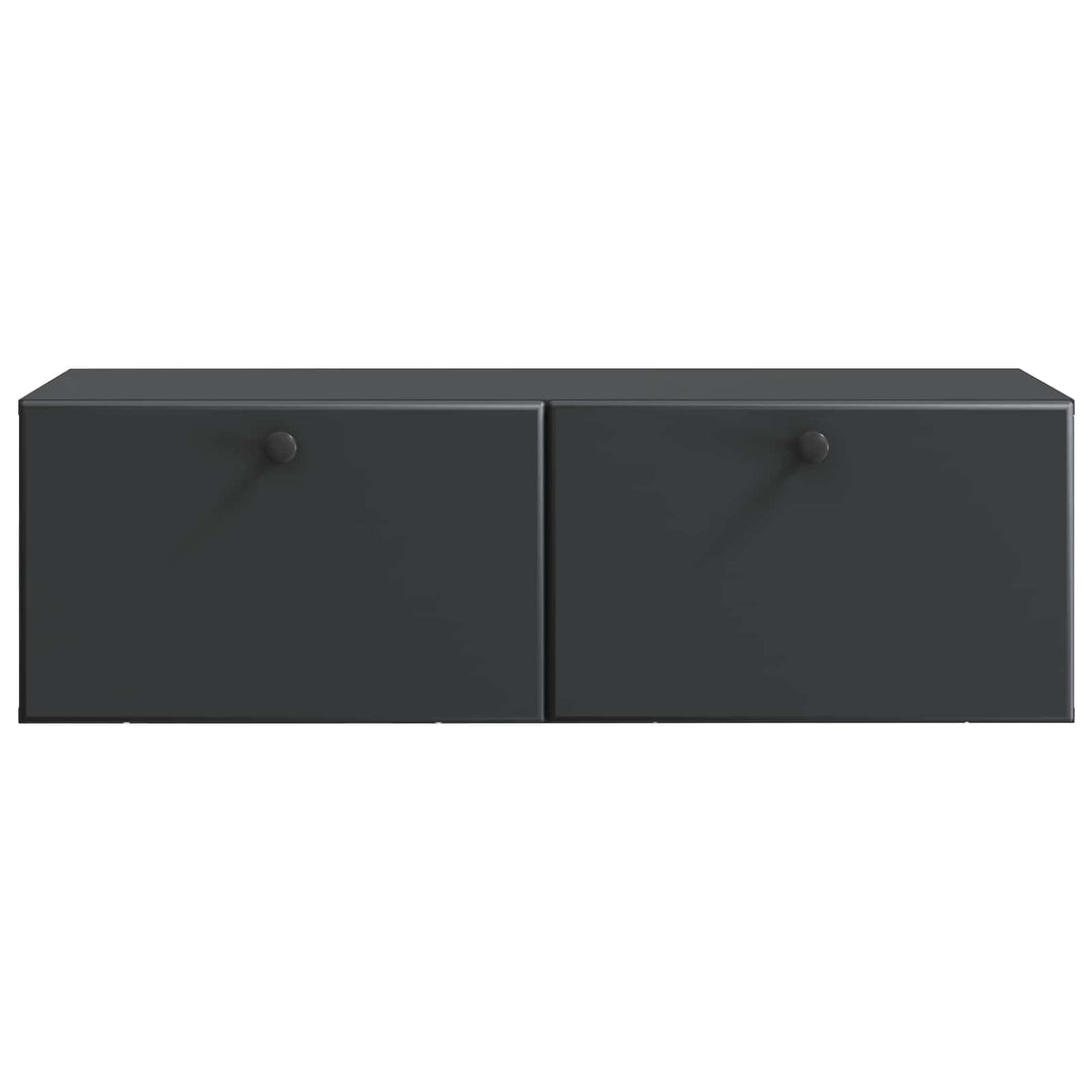 Væghængt TV-skab 98 x 41 x 30 cm Sort Konstrueret træ