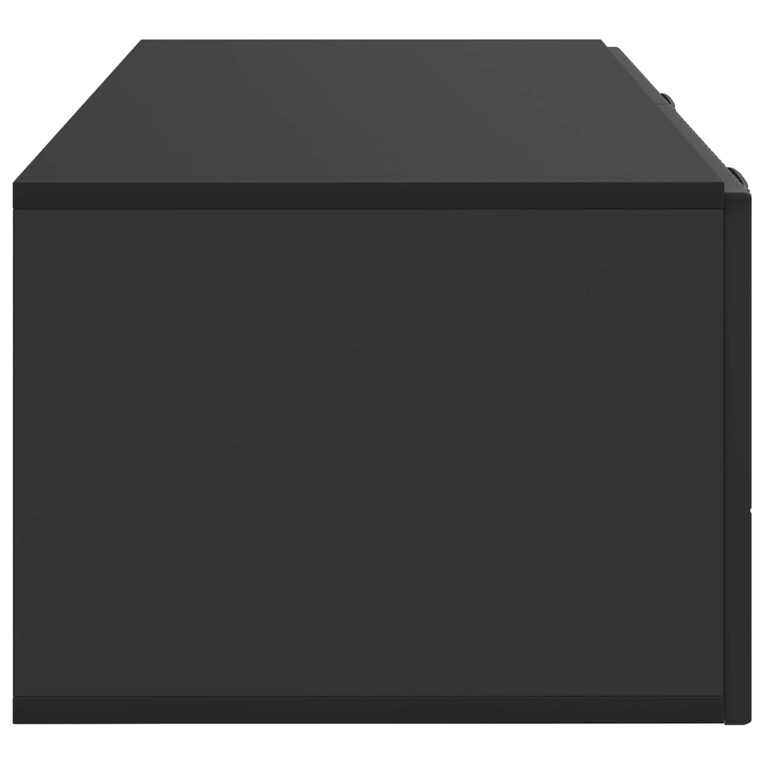 Væghængt TV-skab 98 x 41 x 30 cm Sort Konstrueret træ