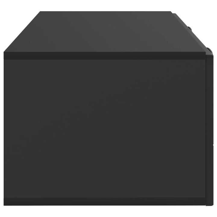 Væghængt TV-skab 98 x 41 x 30 cm Sort Konstrueret træ