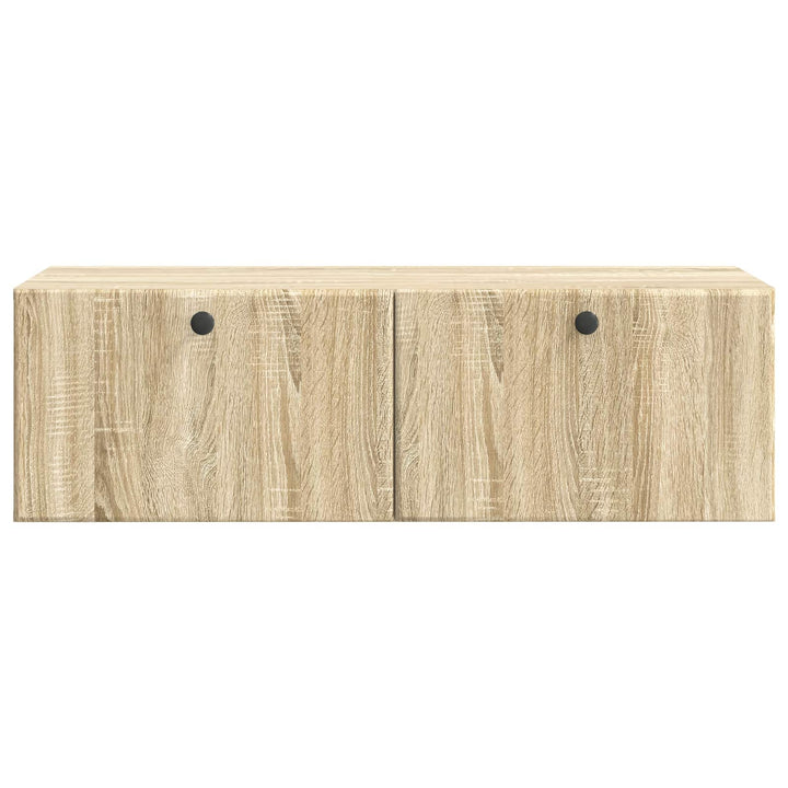 Væghængt TV-skab 98 x 41 x 30 cm Sonoma-eg Konstrueret træ