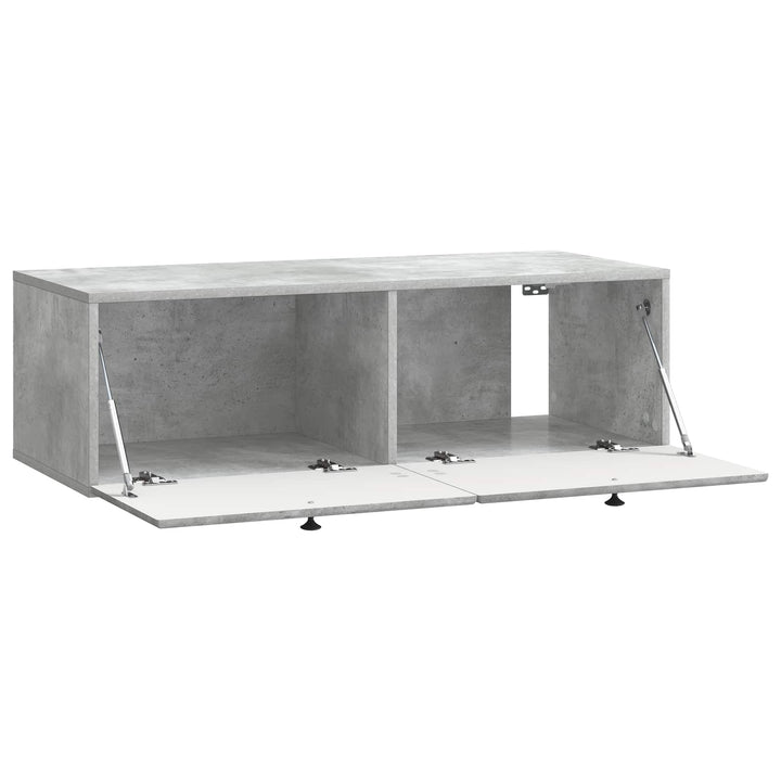Væghængt TV-skab 98 x 41 x 30 cm Betongrå Konstrueret træ