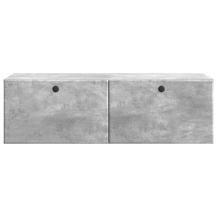 Væghængt TV-skab 98 x 41 x 30 cm Betongrå Konstrueret træ