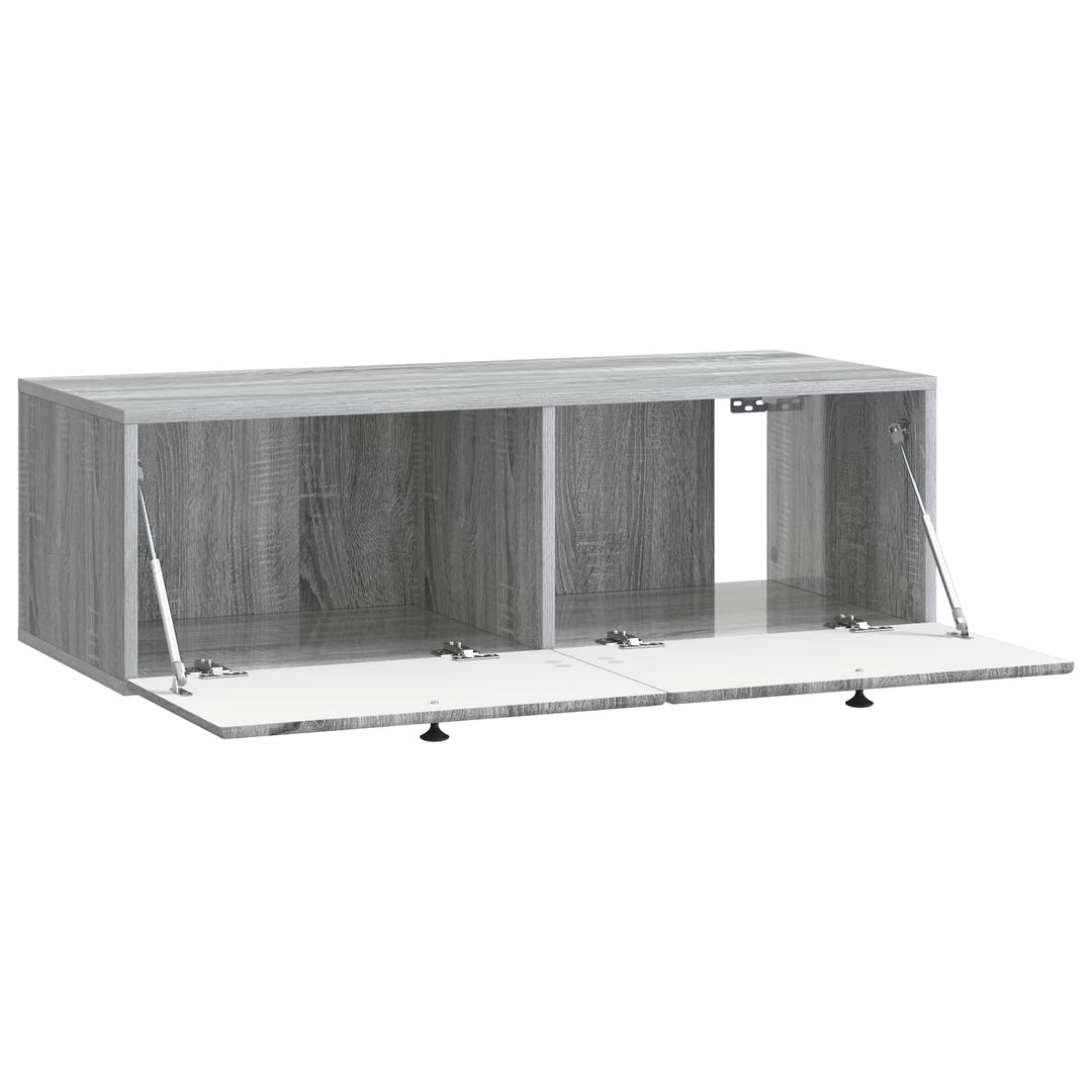 Væghængt TV-skab 98 x 41 x 30 cm Grå Sonoma Konstrueret træ