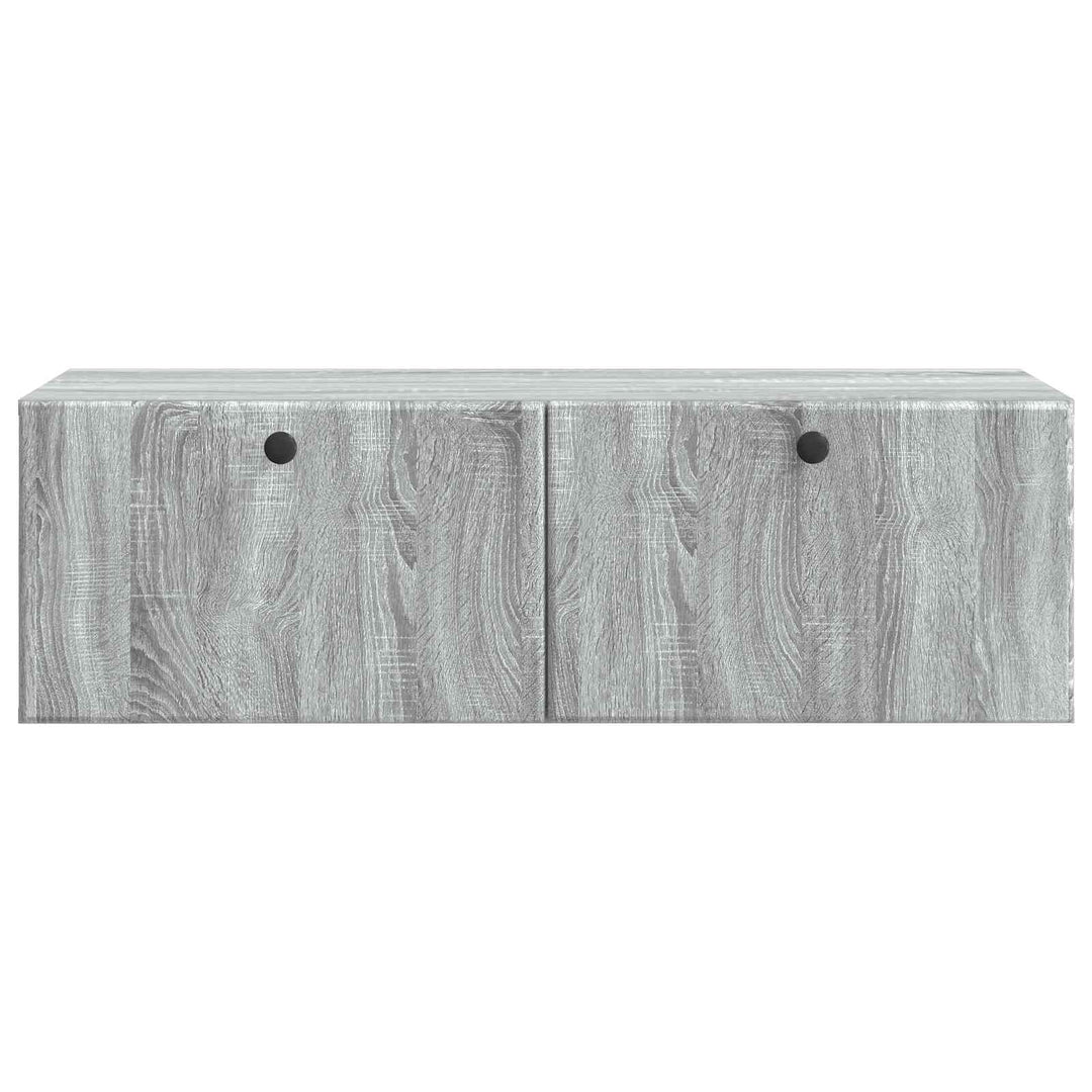 Væghængt TV-skab 98 x 41 x 30 cm Grå Sonoma Konstrueret træ