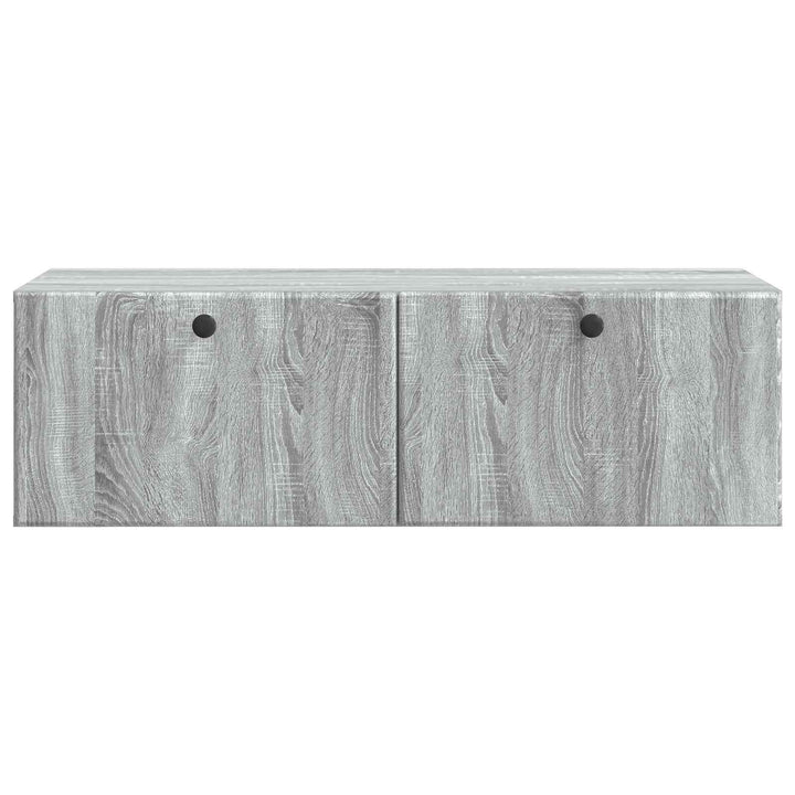 Væghængt TV-skab 98 x 41 x 30 cm Grå Sonoma Konstrueret træ