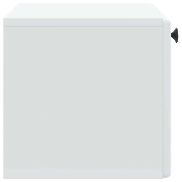 Væghængt TV-skab 59,5 x 31 x 30 cm Hvid Konstrueret træ
