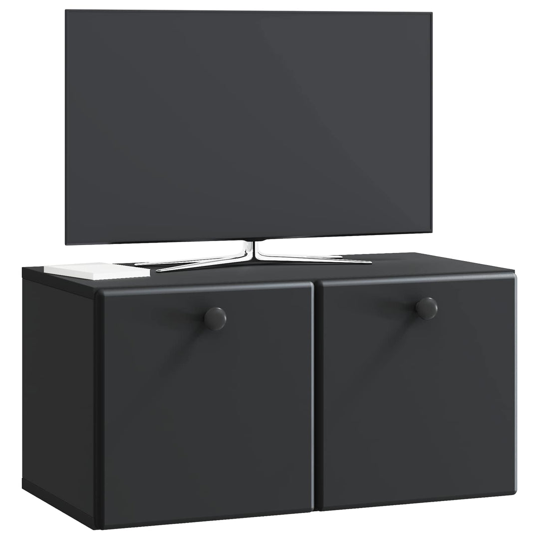 Væghængt TV-skab 59,5 x 31 x 30 cm Sort Konstrueret træ