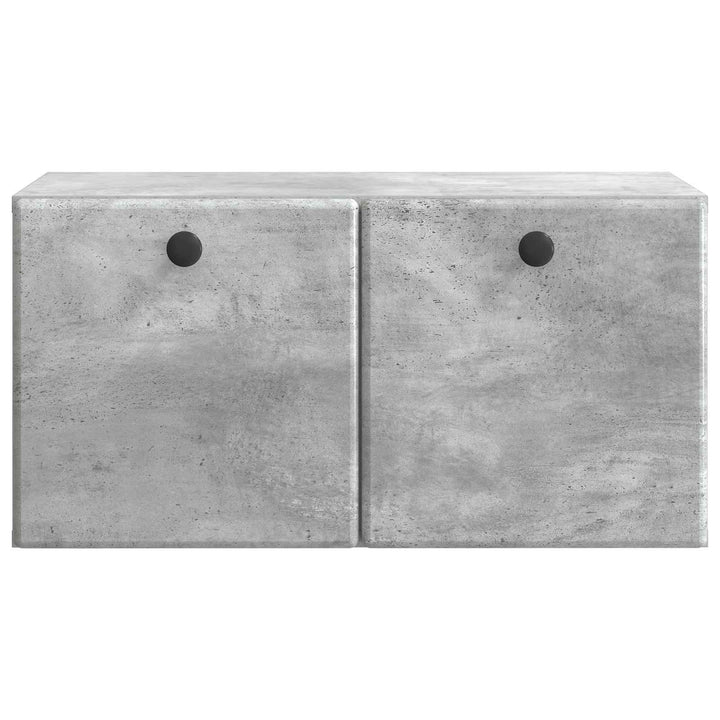 Væghængt TV-skab 59,5 x 31 x 30 cm Betongrå Konstrueret træ