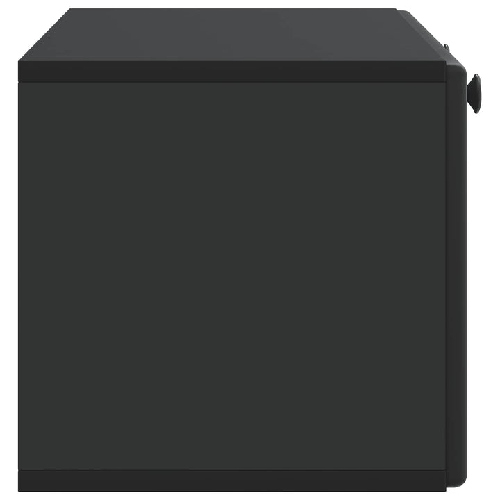 Væghængt TV-skab 78,5 x 31 x 30 cm Sort Konstrueret træ