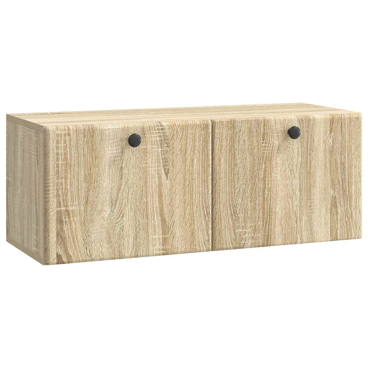Væghængt TV-skab 78,5 x 31 x 30 cm Sonoma-eg Konstrueret træ
