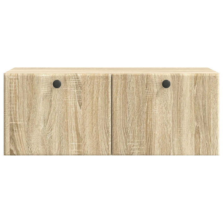 Væghængt TV-skab 78,5 x 31 x 30 cm Sonoma-eg Konstrueret træ