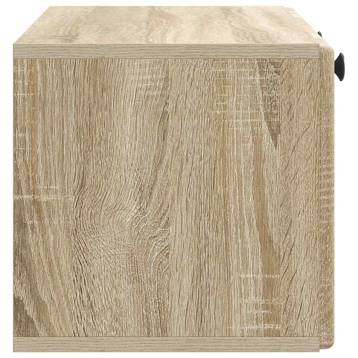 Væghængt TV-skab 78,5 x 31 x 30 cm Sonoma-eg Konstrueret træ
