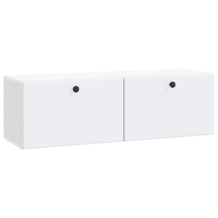 Væghængt TV-skab 98 x 31 x 30 cm Hvid Konstrueret træ