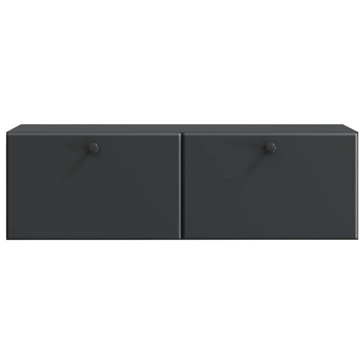 Væghængt TV-skab 98 x 31 x 30 cm Sort Konstrueret træ