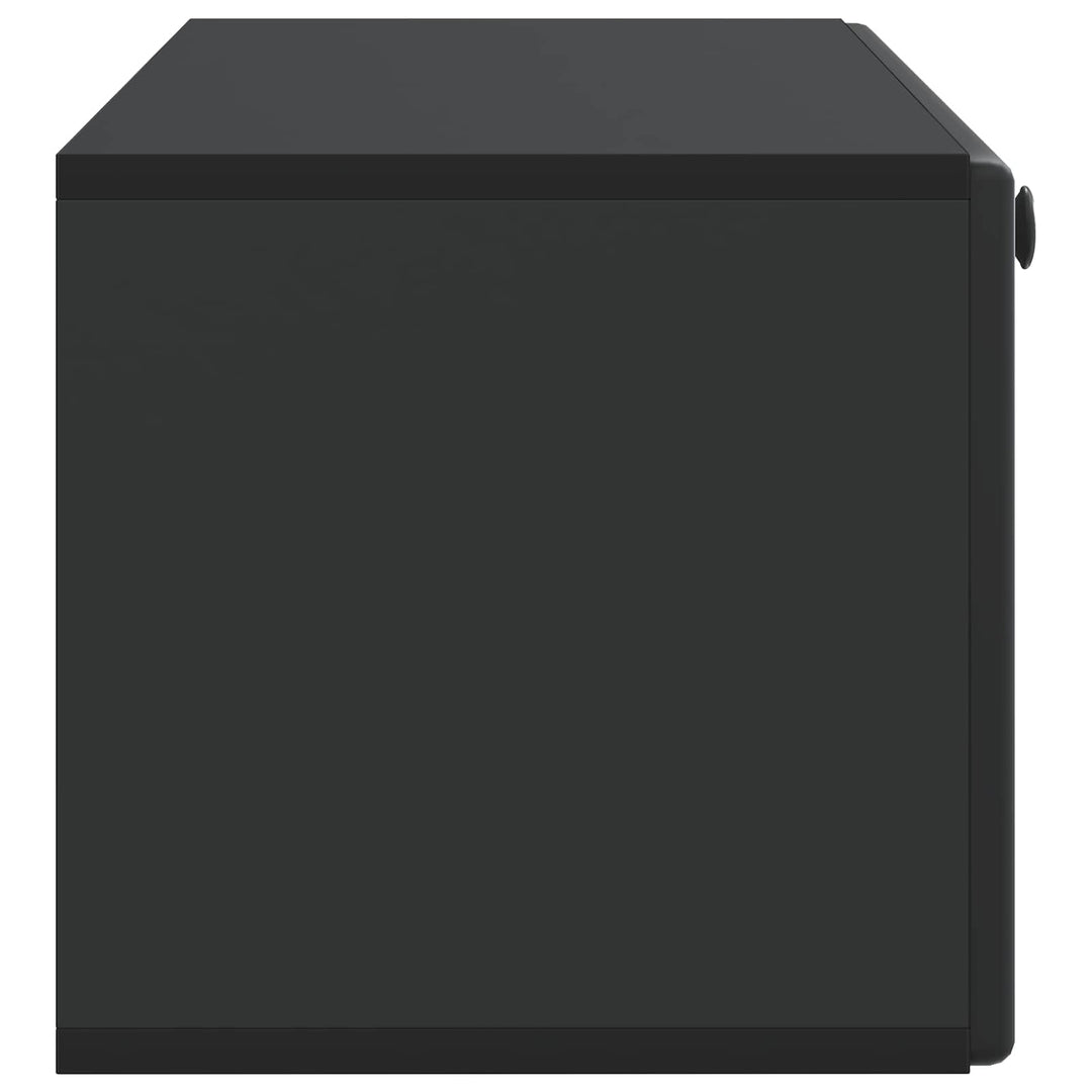 Væghængt TV-skab 98 x 31 x 30 cm Sort Konstrueret træ