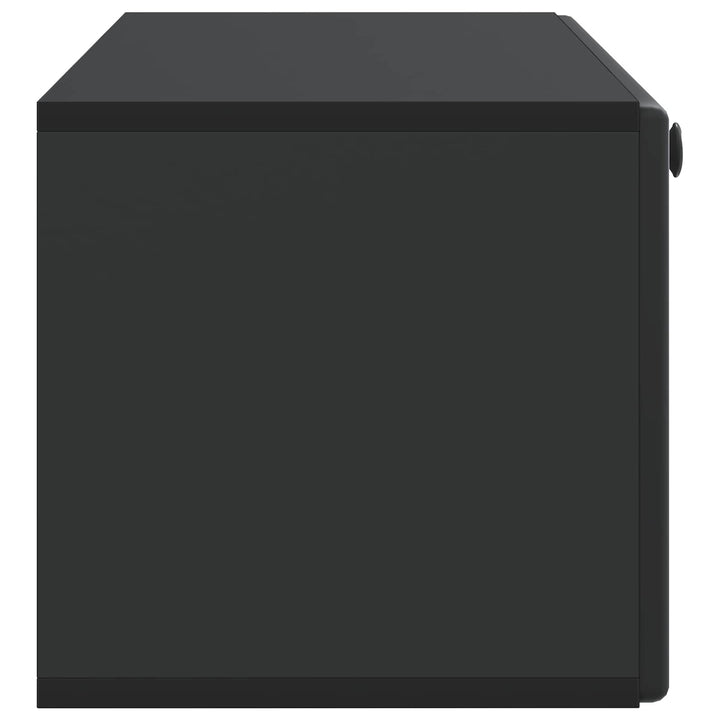 Væghængt TV-skab 98 x 31 x 30 cm Sort Konstrueret træ