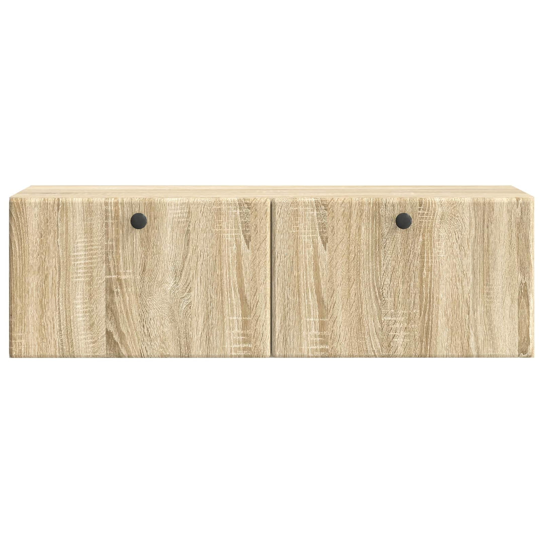 Væghængt TV-skab 98 x 31 x 30 cm Sonoma-eg Konstrueret træ
