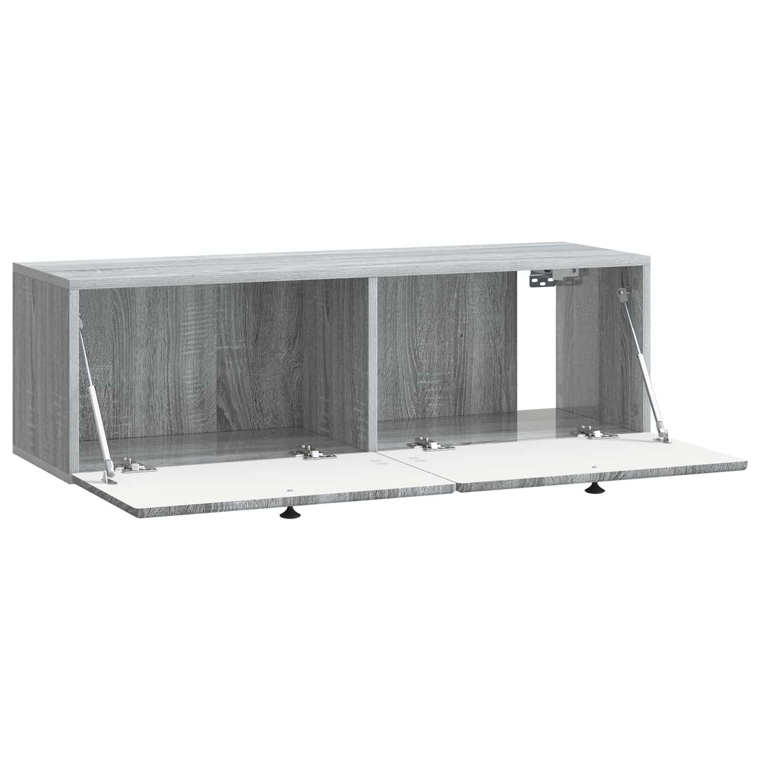 Væghængt TV-skab 98 x 31 x 30 cm Grå Sonoma Konstrueret træ