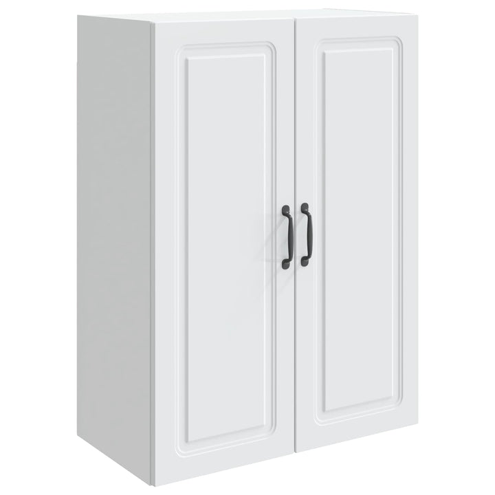 Vægmonteret skab Hvid 66 x 34,5 x 90 cm Konstrueret træ