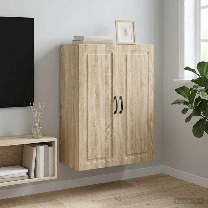 Vægmonteret skab 66 x 34,5 x 90 cm Konstrueret træ Sonoma-eg
