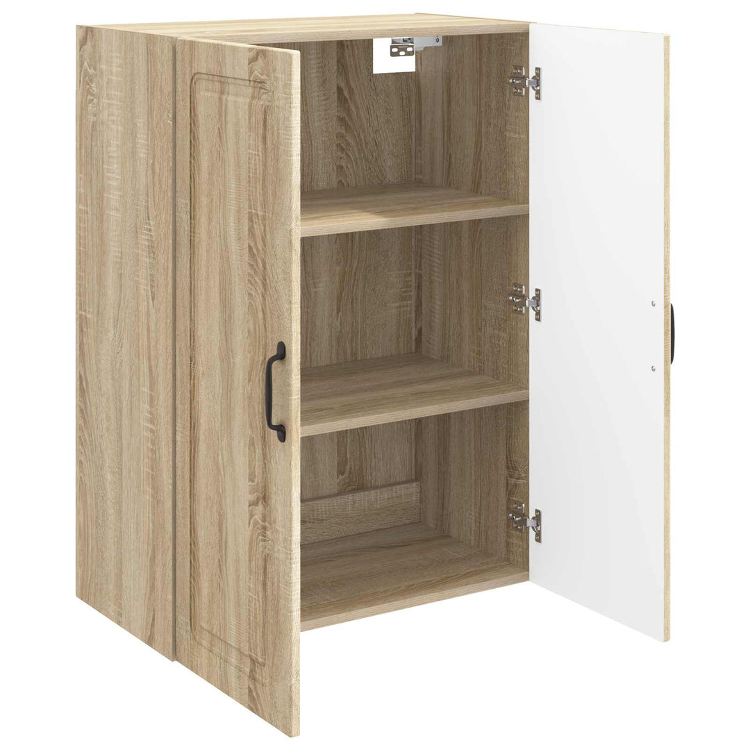 Vægmonteret skab Sonoma-eg 66 x 34,5 x 90 cm Konstrueret træ
