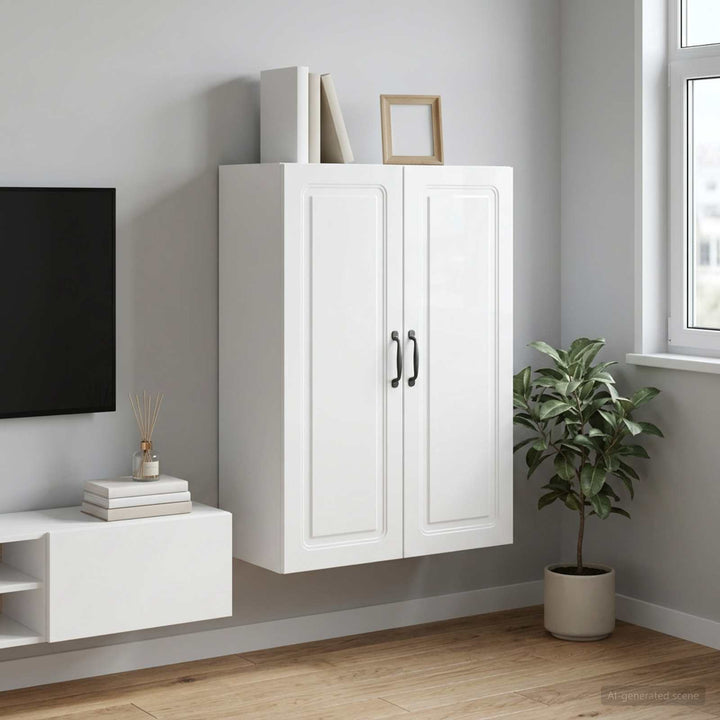 Vægmonteret skab 66 x 34,5 x 90 cm Konstrueret træ