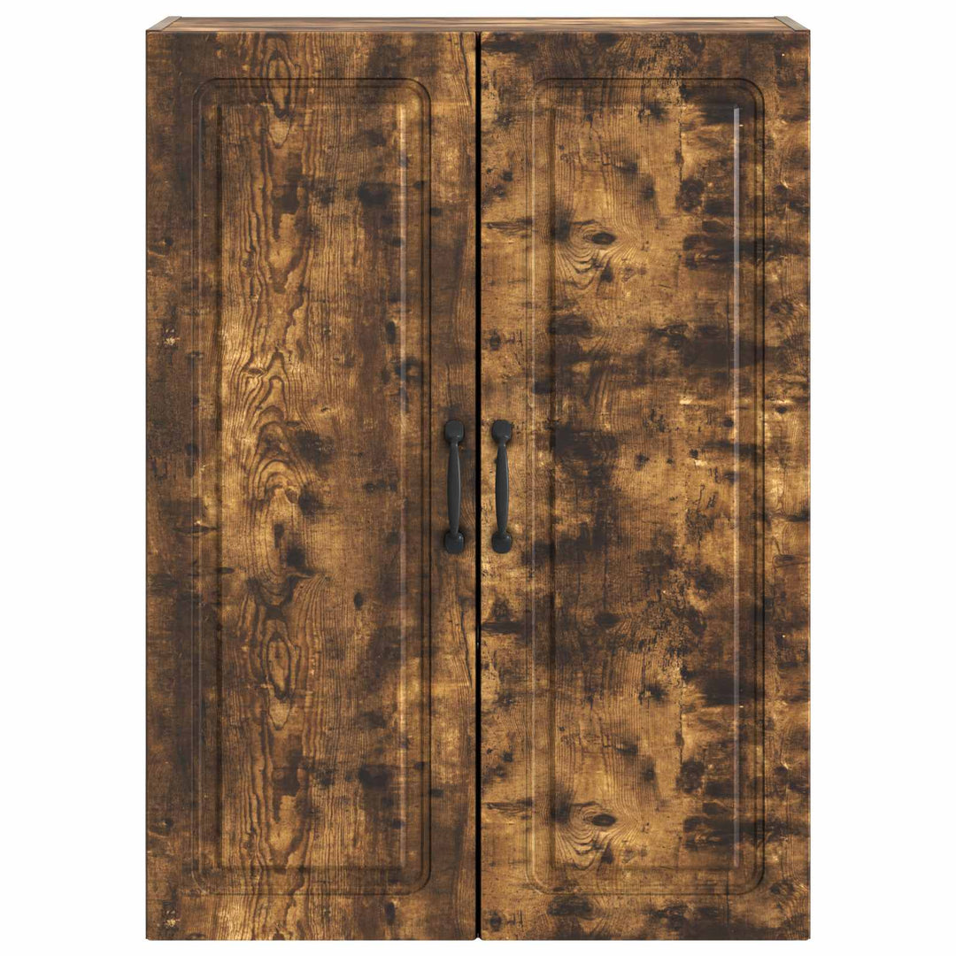 Vægmonteret skab 66 x 34,5 x 90 cm Konstrueret træ Røget eg