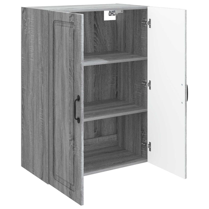 Vægmonteret skab 66 x 34,5 x 90 cm Konstrueret træ Grå Sonoma