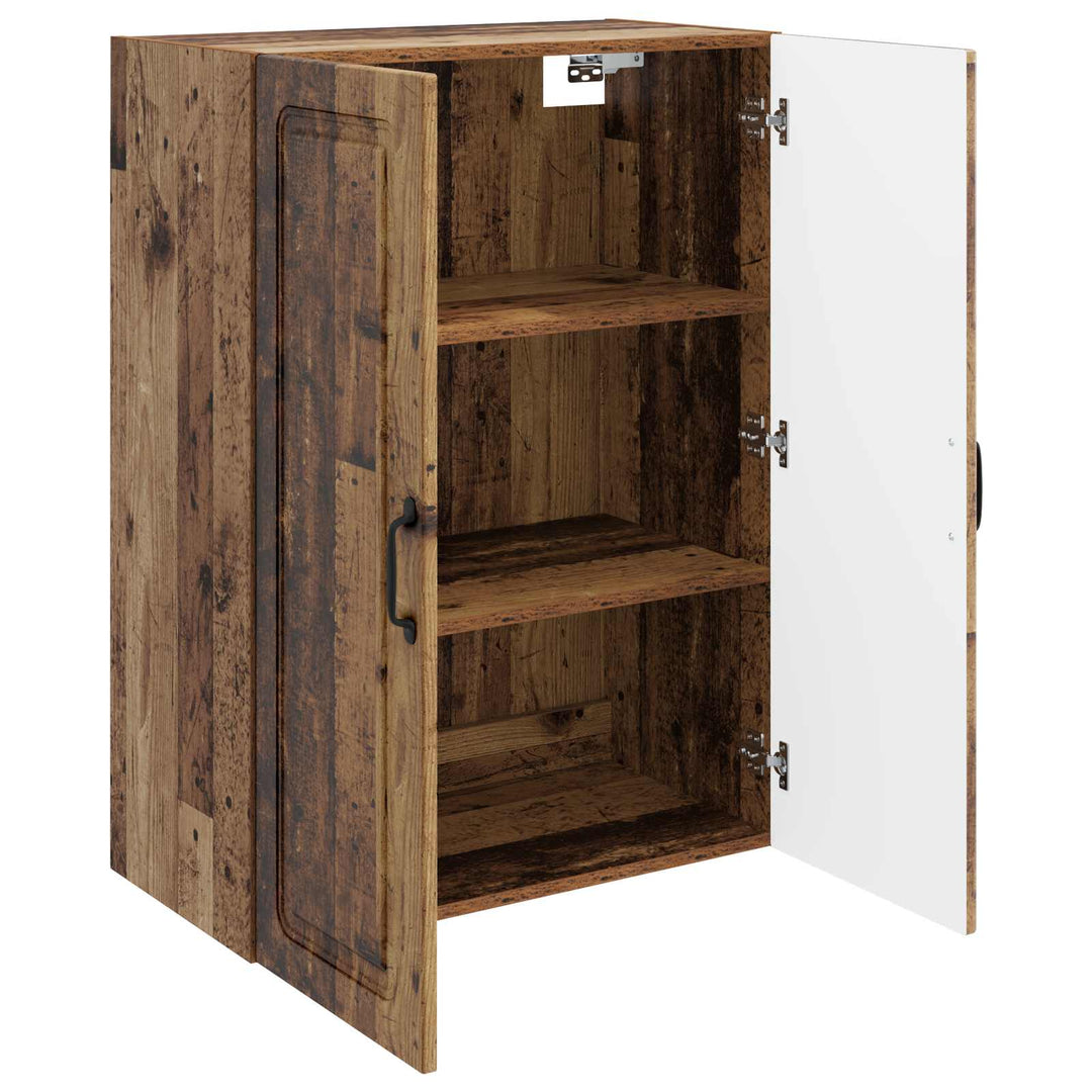 Vægmonteret skab Gammelt træ 66 x 34,5 x 90 cm Konstrueret træ