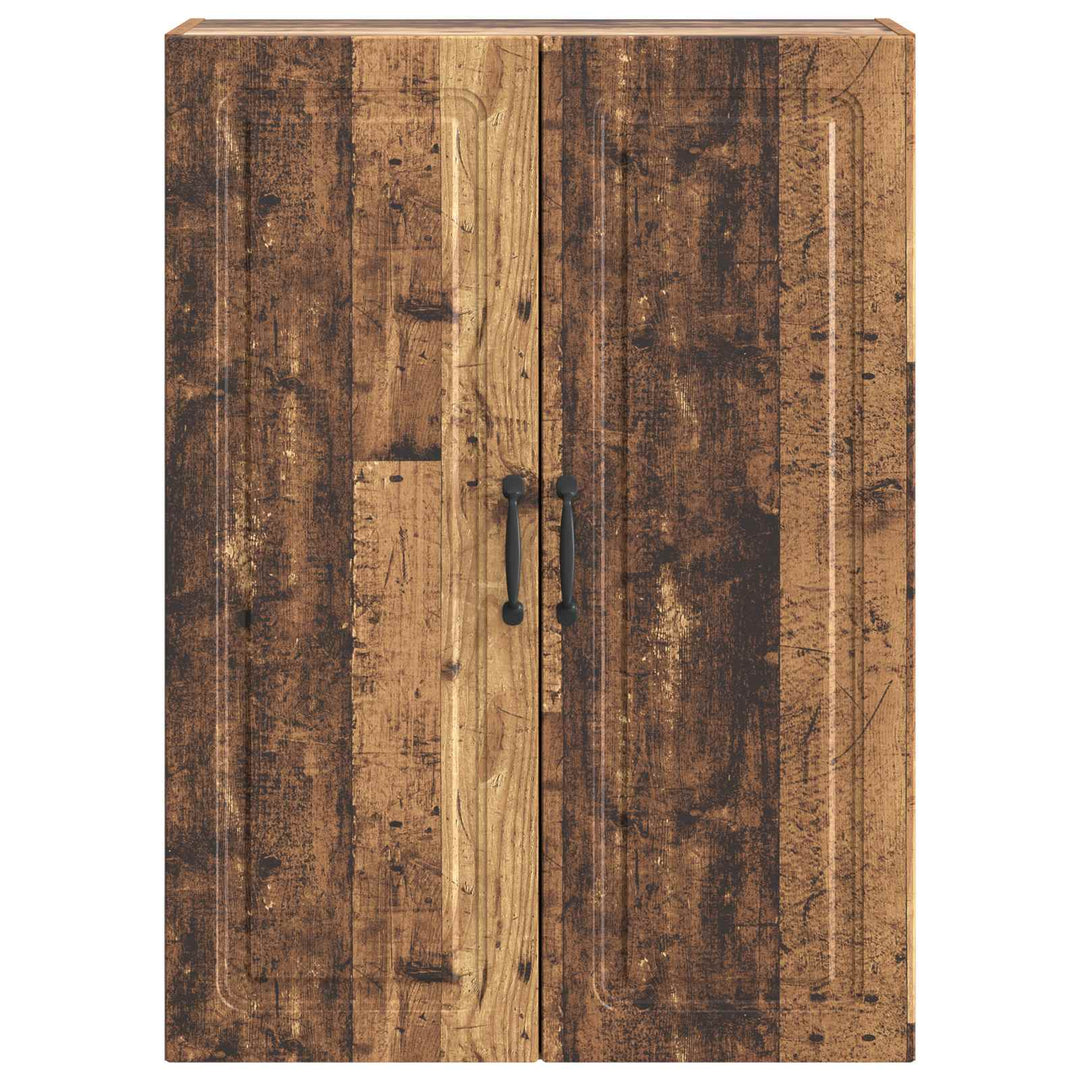 Vægmonteret skab Gammelt træ 66 x 34,5 x 90 cm Konstrueret træ