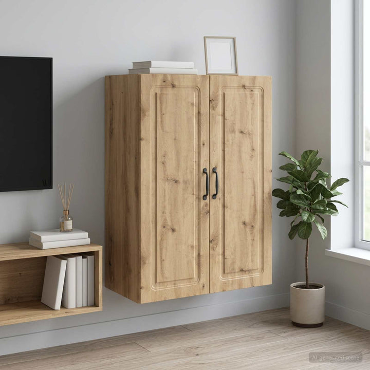 Vægmonteret skab 66 x 34,5 x 90 cm Konstrueret træ Artisan-eg