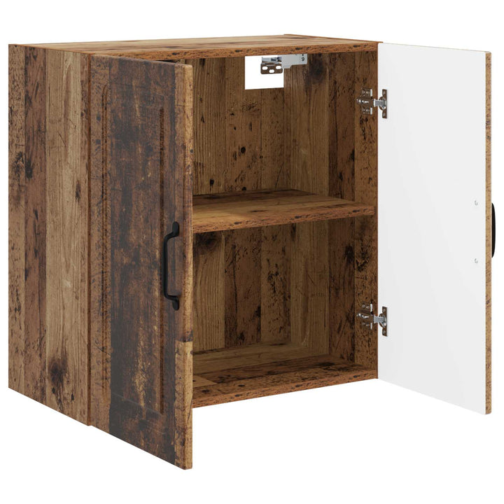 Vægmonteret skab Gammelt træ 59 x 31 x 60 cm Konstrueret træ