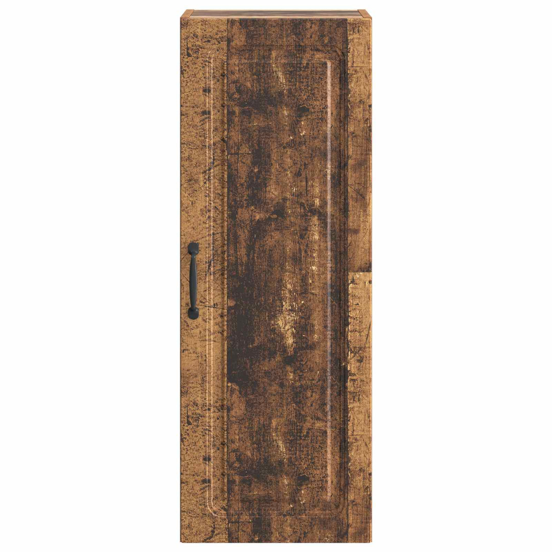 Vægmonteret skab Gammelt træ 33 x 34,5 x 90 cm Konstrueret træ