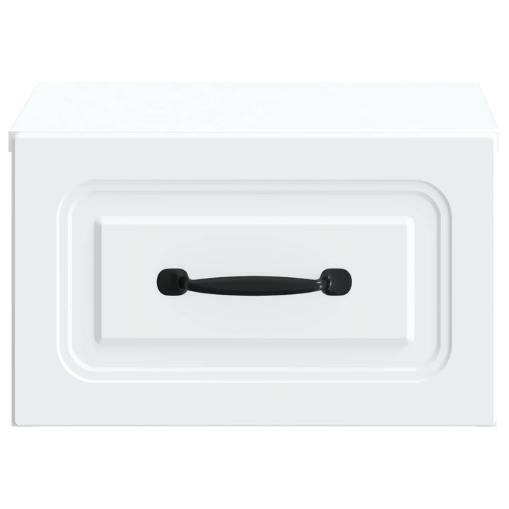 Væghængt Natbord Hvid 34,5 x 33 x 20 cm Konstrueret træ