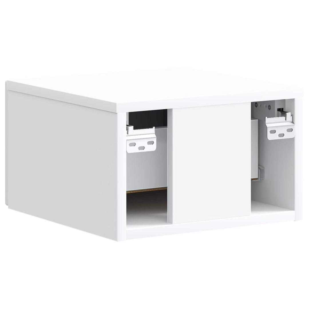 Væghængt Natbord 2 pcs Hvid 34,5 x 33 x 20 cm Konstrueret træ