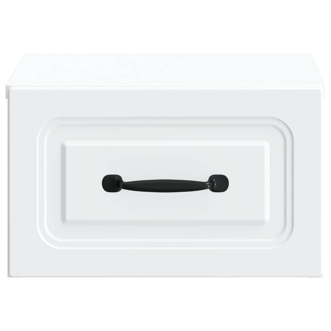 Væghængt Natbord 2 pcs Hvid 34,5 x 33 x 20 cm Konstrueret træ
