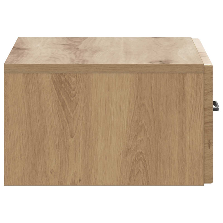 Væghængt Natbord med skuffe 2 pcs Artisan-eg 49 x 34,5 x 20 cm