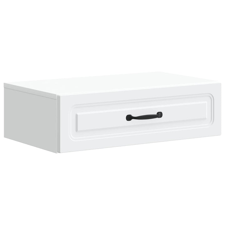 Væghængt Sideskab Hvid 59 x 34,5 x 17 cm Konstrueret træ