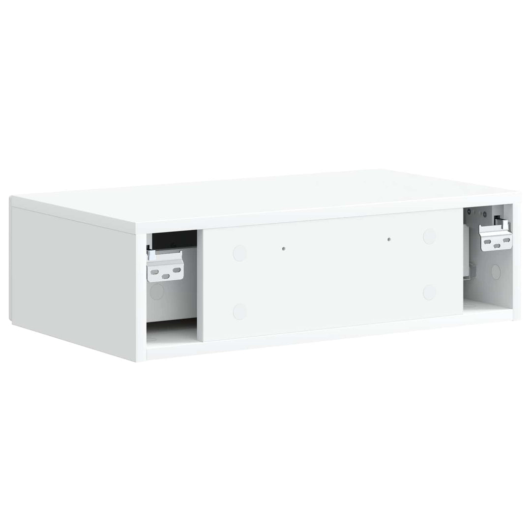 Væghængt Sideskab Hvid 59 x 34,5 x 17 cm Konstrueret træ