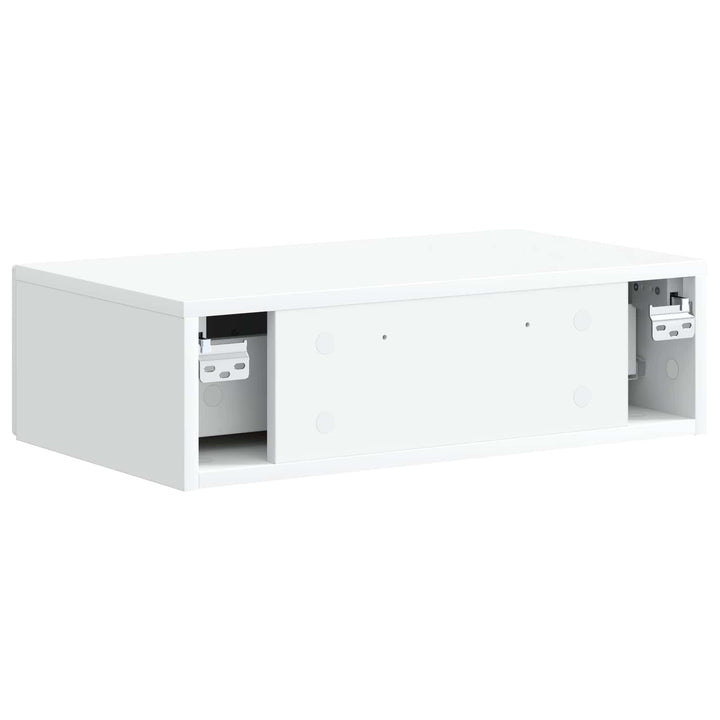 Væghængt Sideskab Hvid 59 x 34,5 x 17 cm Konstrueret træ
