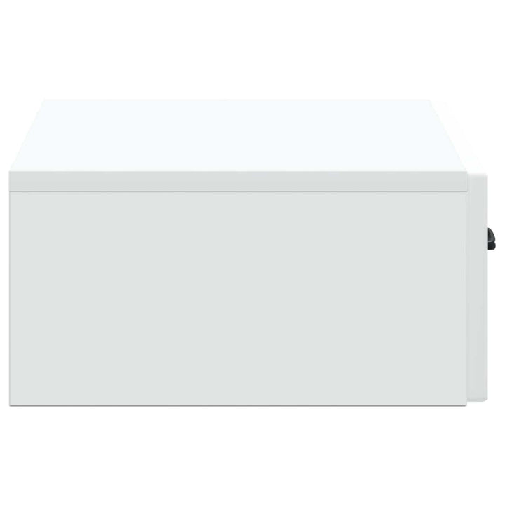 Væghængt Sideskab Hvid 59 x 34,5 x 17 cm Konstrueret træ